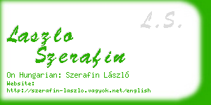 laszlo szerafin business card
