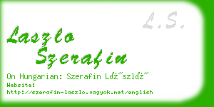 laszlo szerafin business card